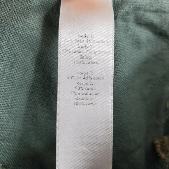 Lucy‎ Activewear Women's Linen Blend Crop Casual Pants Green Size XS - Picture 6 of 11